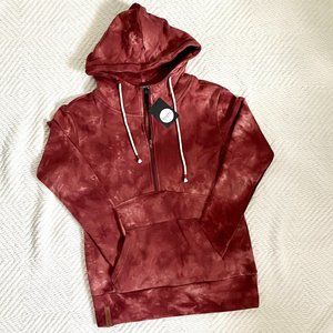 Ampersand Ave Maroon Zip Up Hoodie, Medium, NWT